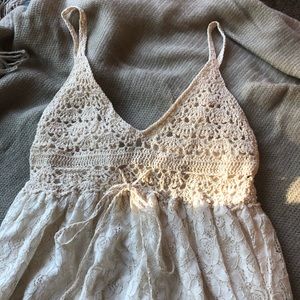 French lace and crochet dress